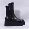 Marco Moreo Vale Frill Toe Cap Boot - Black Leather